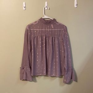 Long Sleeve Purple Top